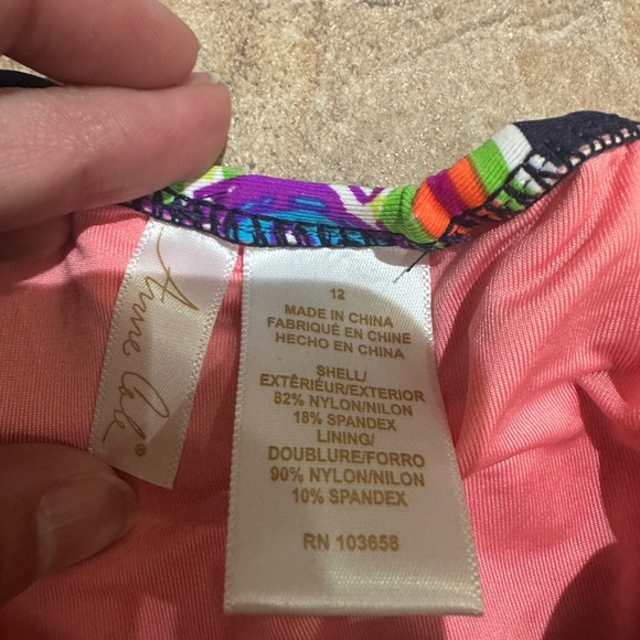 Anne Cole Multicolor Paisley One Piece Swimsuit - Picture 2 of 3